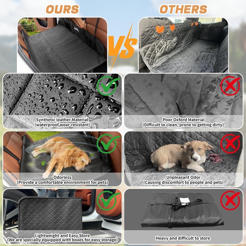 EULANT Truck SUV Dog Seat Cover for Back Seat,Car Rear Seat Mattress Extender Plate,Folding Back Seat Extender for Full Size Truck/F150/RAM1500/Silverado Car/SUV Model Y/3 - Image 4